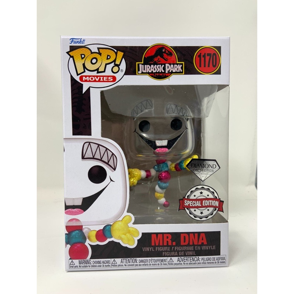 Funko Pop! Jurassic Park World Mr. DNA Special Diamond Edition w/ Protector